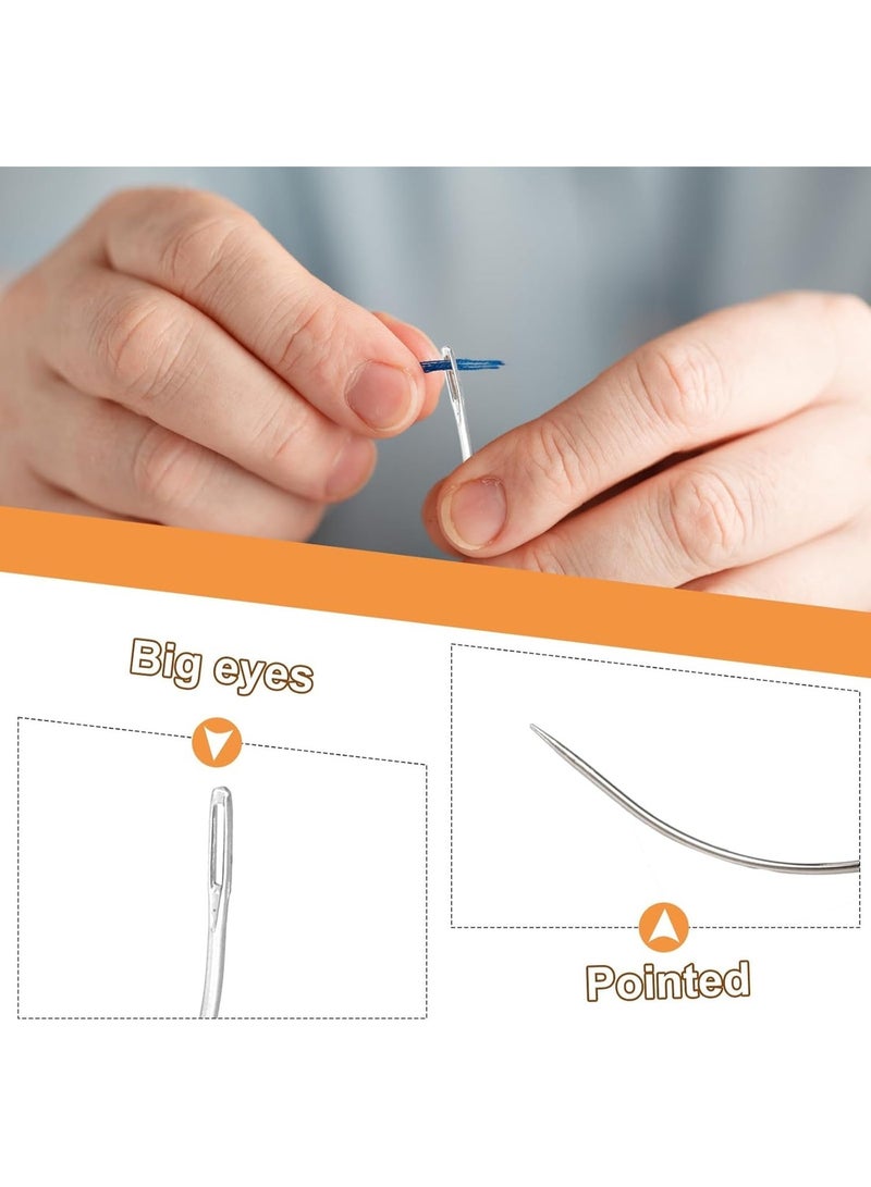 ChicAbode Curved Needles 2'' / 2.5'' / 3 ''/ 3.5 '' C Type Weaving Sewing Needles, Hand Sewing Leather Needles For Wig Making, Carpet Leather, Canvas Repairing, Modelling And Crafts Sofa Cloth, Shoes - Image 4